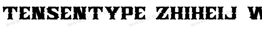Tensentype ZhiHeiJ W字体转换